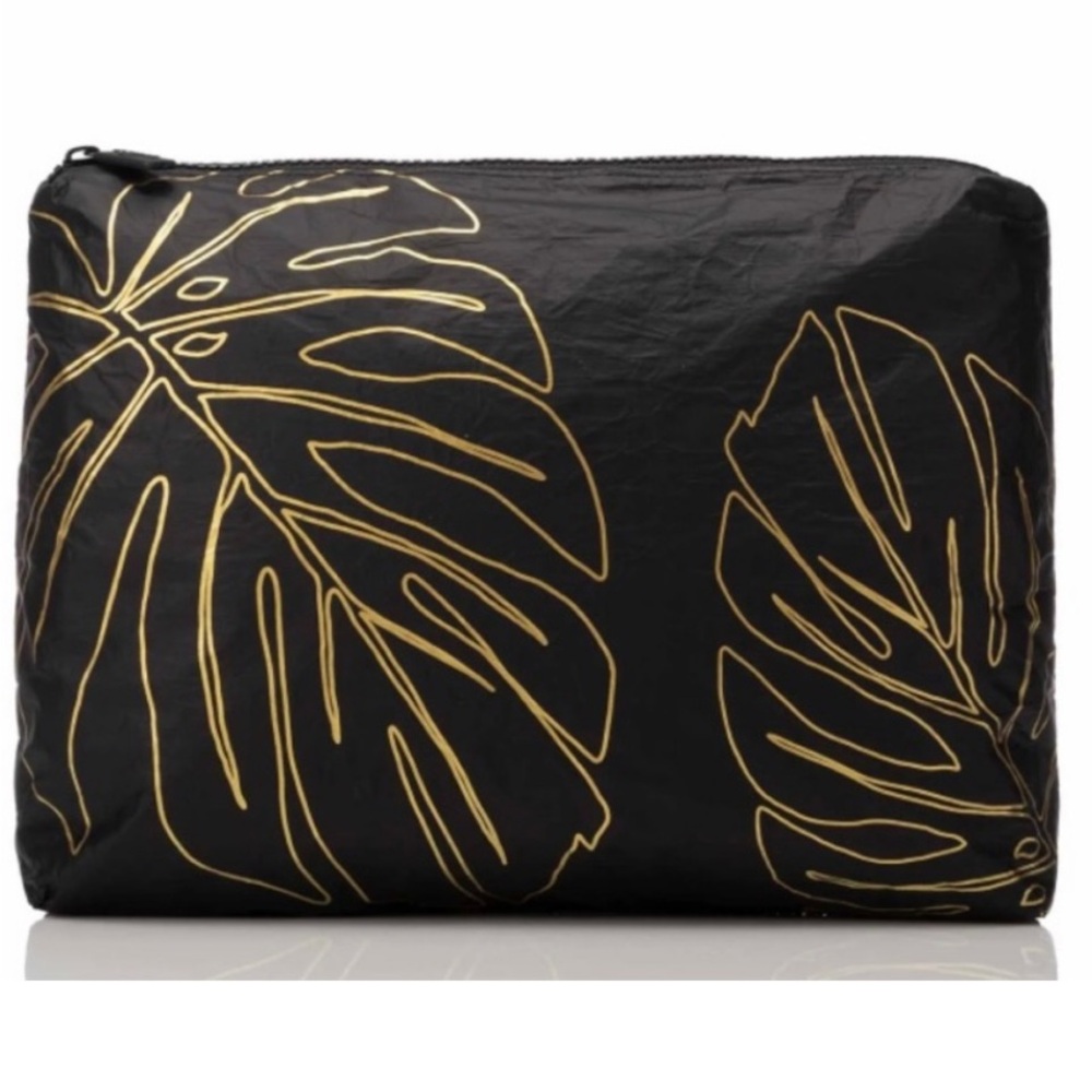 ISO: MAXI (14.5 x 11.5 x 2.5”) Lanai pouch ALOHA collection black and gold.